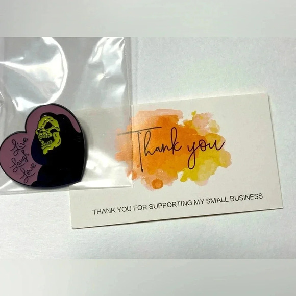 He-Man - Skeletor / Live Laugh  Love Pin - 💀🖤 - Picture 4 of 4